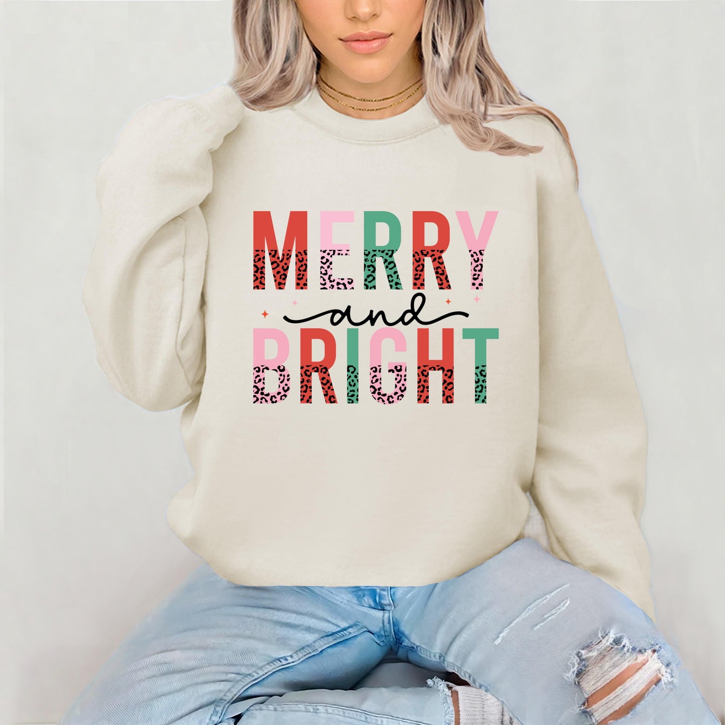 Merry and Bright Christmas Sweatshirt