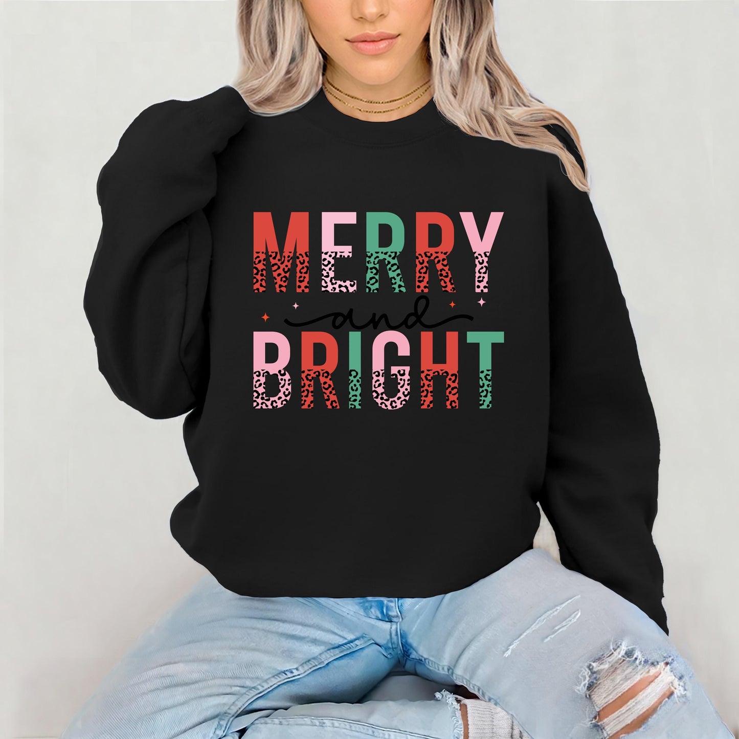 Merry and Bright Christmas Sweatshirt