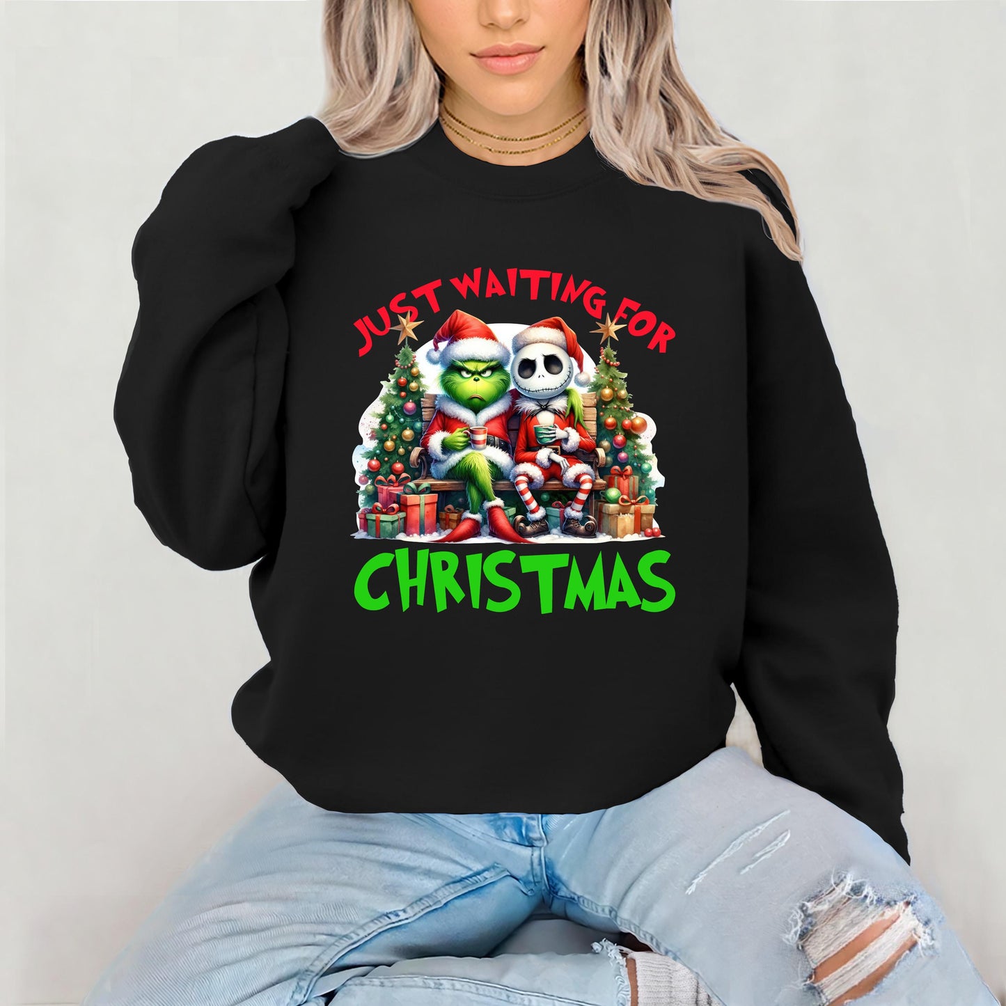 The Grinch and Jack Waiting on Christmas