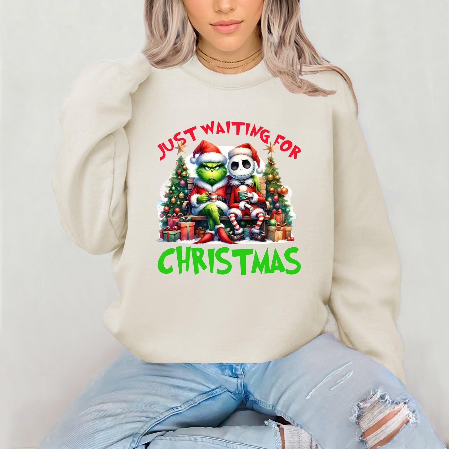 The Grinch and Jack Waiting on Christmas