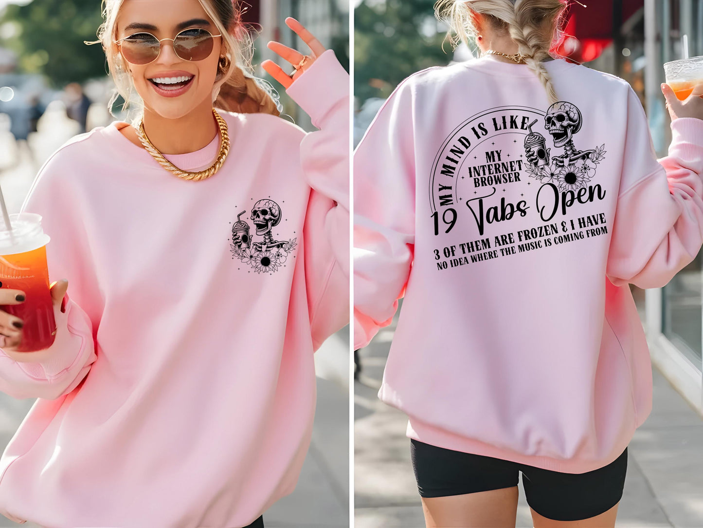 19 Tabs Open - ADHD sweatshirt